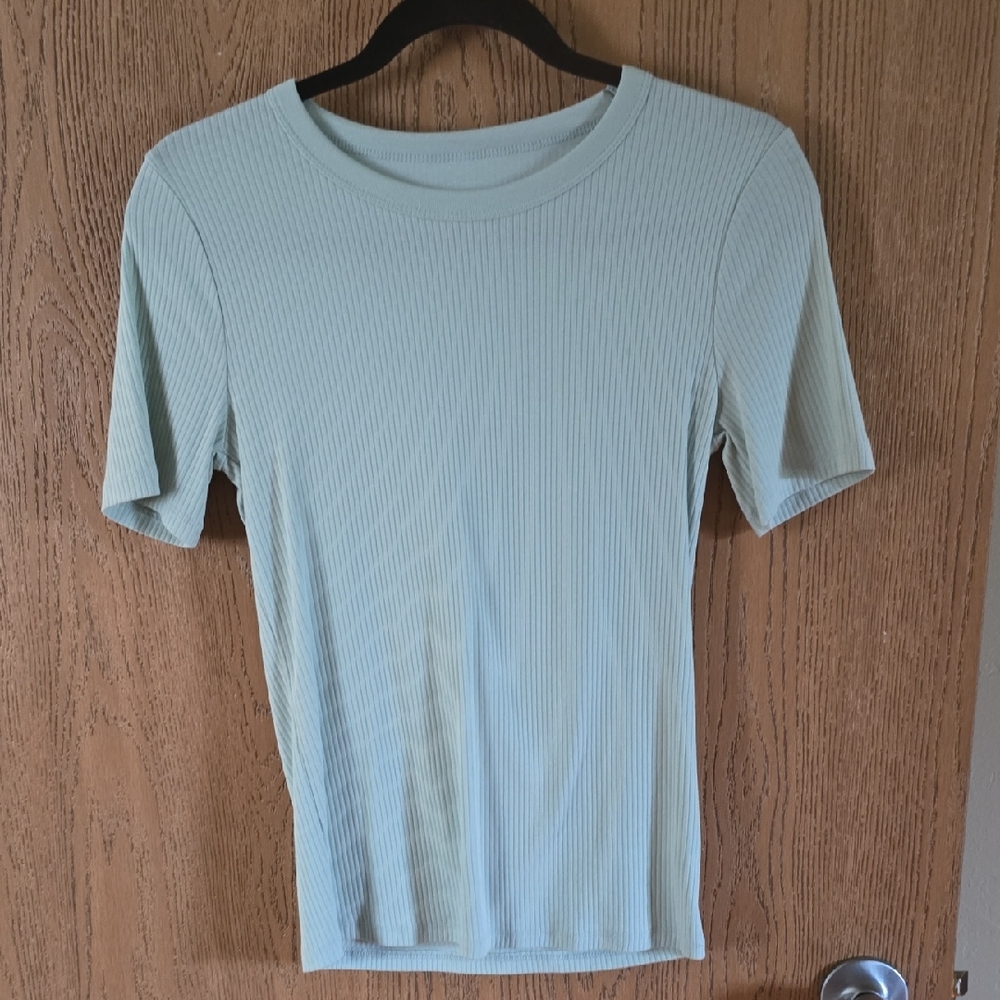 A New Day Blue Fitted Short Sleeve T-Shirt